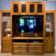 Custom Wood Entertainment Media Unit Center Custom Wood Entertainment Media Unit Center