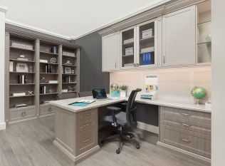 Home-Office-with-Book-Case-and-Wrap-Around-Desk