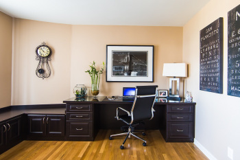 Dark Wood Home Office