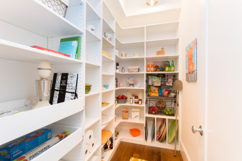 White-Pantry-with-Drawers-Wire-Baskets-and-Vertical-Shelves-for-trays White-Pantry-with-Drawers-Wire-Baskets-and-Vertical-Shelves-for-trays