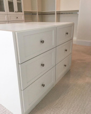 Walk-in Closet Custom Closet Organizer & System with Island