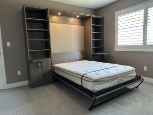 Full Size Murphy Bed Hudson Finish