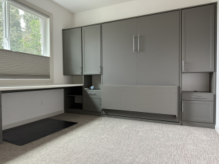 Home Office Murphy Bed in Craft Room