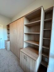 Murphy Bed Salt Wood Grain Finish