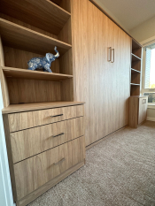 Murphy Bed Salt Wood Grain Finish