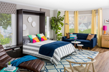 Dark Murphy Bed Expanded