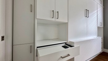 Queen Murphy Bed with Flip Up Desk