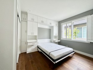 Queen Murphy Bed with Flip Up Desk