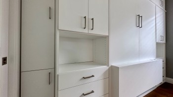 Queen Murphy Bed with Flip Up Desk