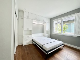 Queen Murphy Bed with Flip Up Desk
