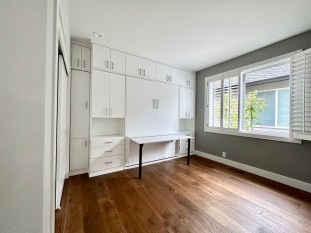 Queen Murphy Bed with Flip Up Desk