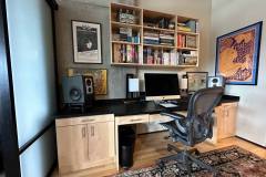 Custom Home Office Cabinets and Desk