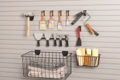 Assorted Slat Wall Storage Options Assorted Slat Wall Storage Options