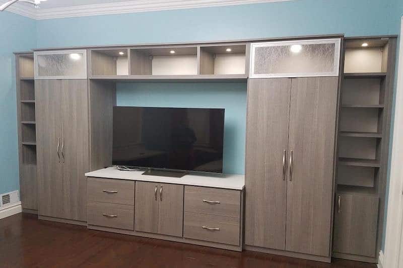 Custom Cabinets for Media Center Entertainment Unit