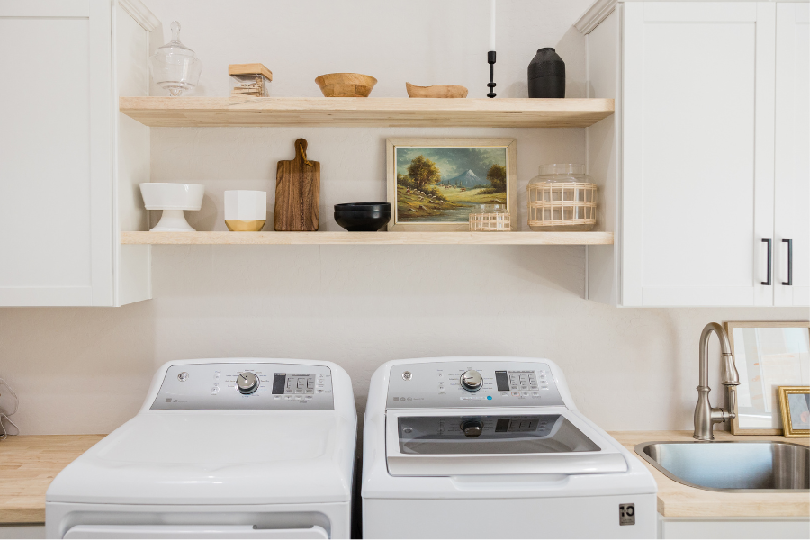 Small Laundry Room Cabinets & Storage