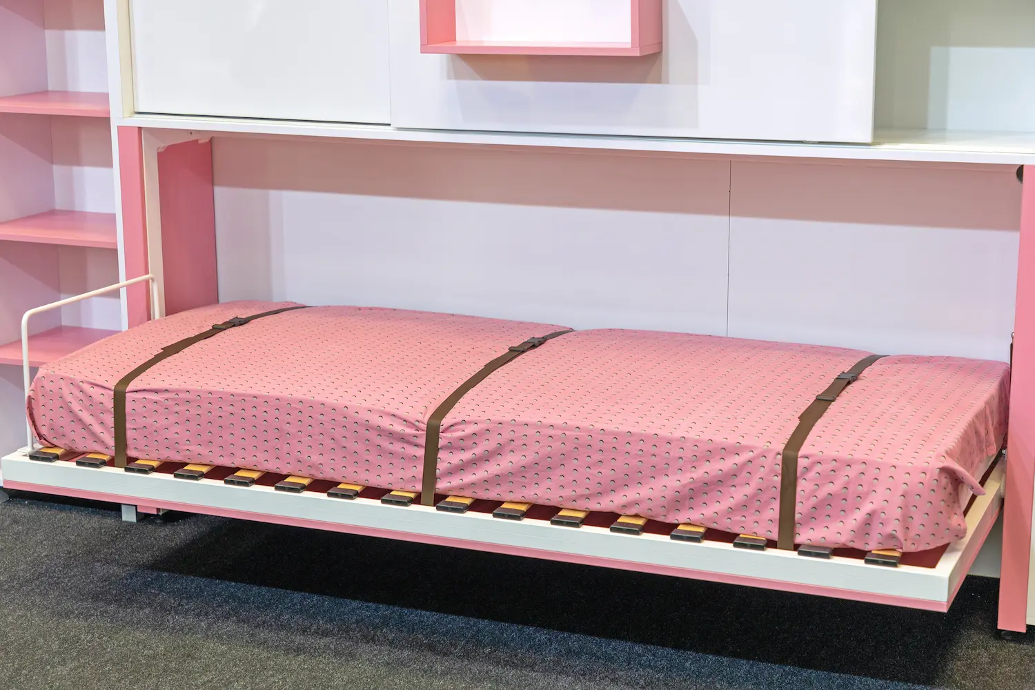 horizontal Murphy wall bed in Portland OR home