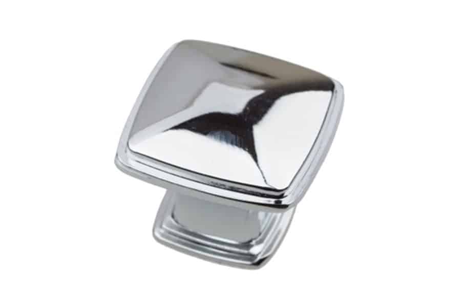 1288 Polished Chrome Square Knob