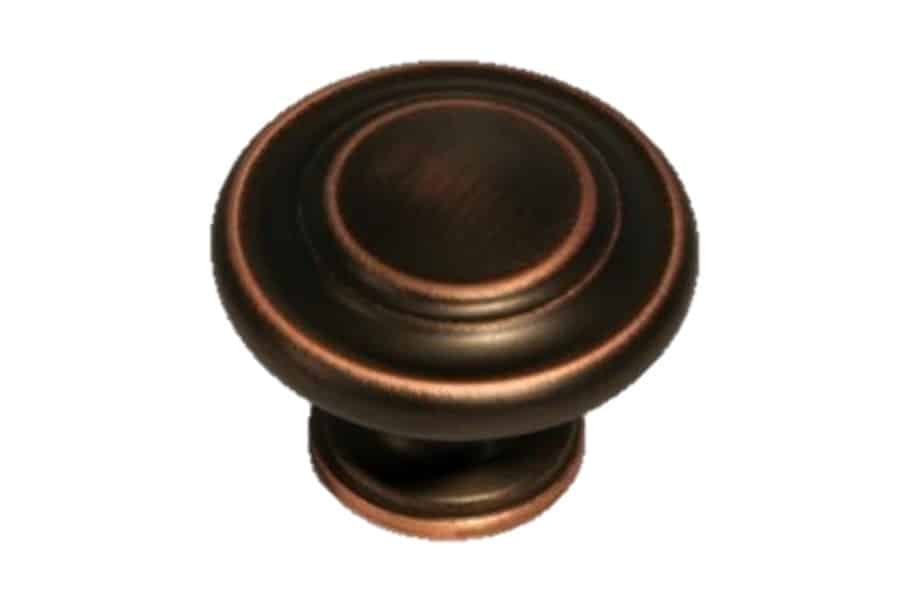1308 Antique Copper Circle Knob