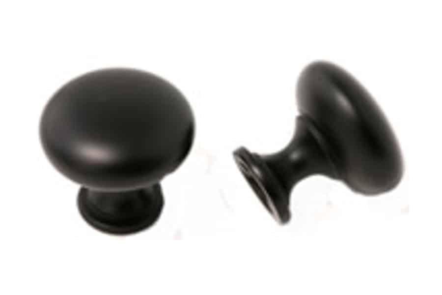 8917 Matte Black Diecast Knob