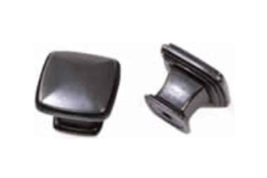 9399 Weathered Black Square Knob