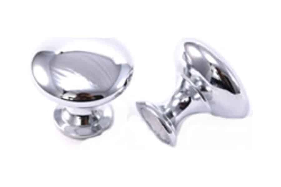 9878 Polished Chrome Diecast Knob 1