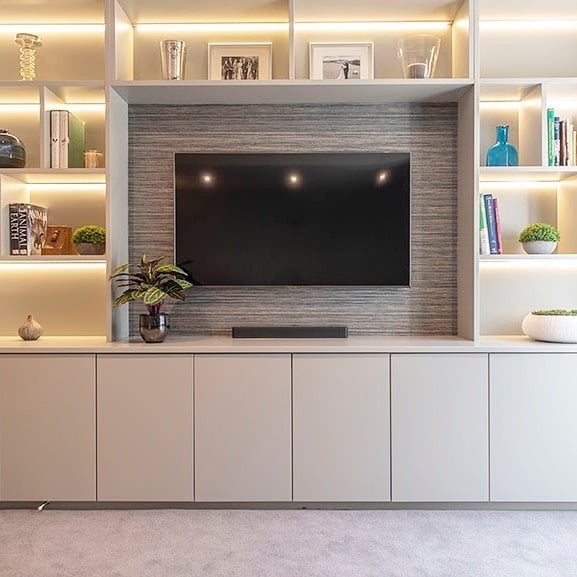 Custom Lighting Media Center