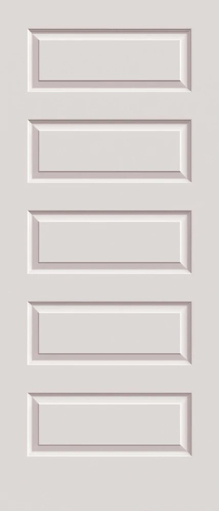 Five Raised Panel Smooth Closet Door