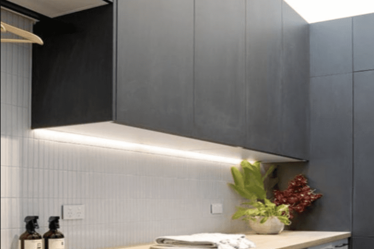 Lighting for Laundry Room Cabinets