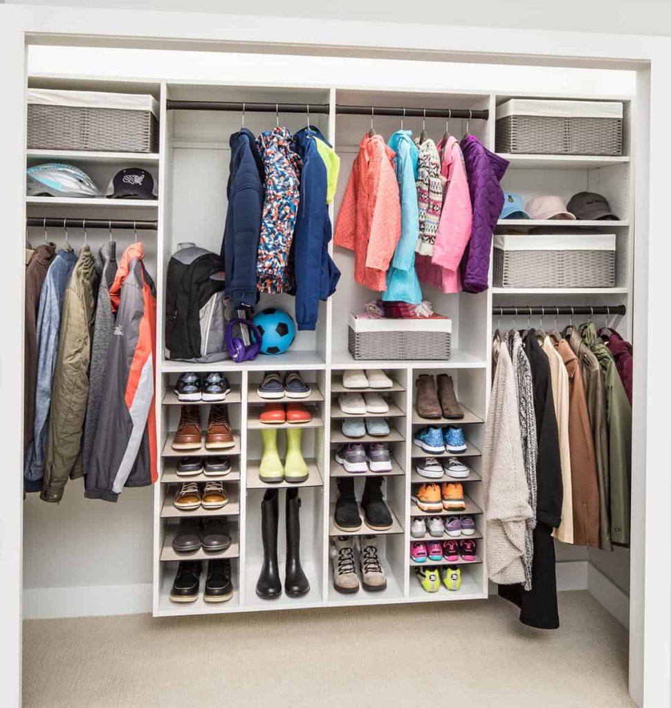 Reach In Closet System Floating Off the Ground 1