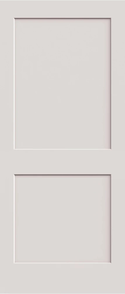 Two Panel Shaker Flat Panel Smooth Closet Door