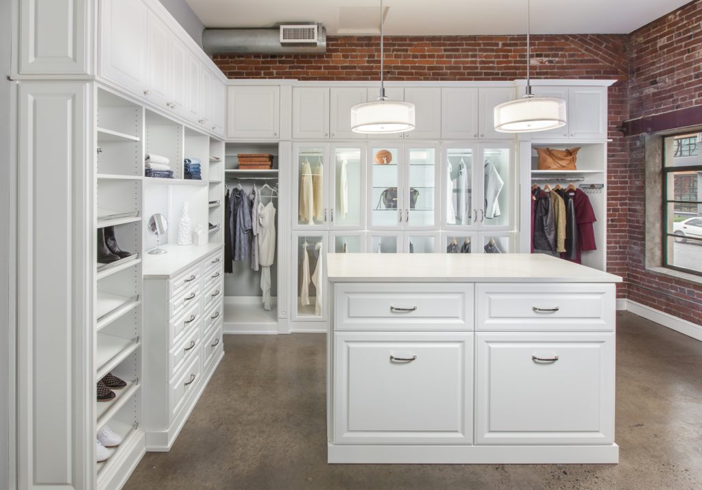 White Raised Panel Walk in Closet Portland and Lake Oswego 1