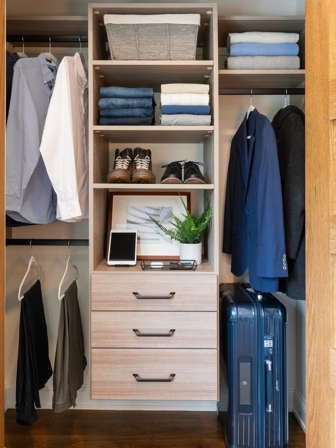 Wood Grain Reach in Closet Organizer with Black Deco 1 uai 681x909