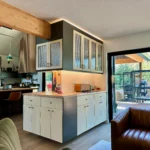 Custom home bar cabinetry and storage