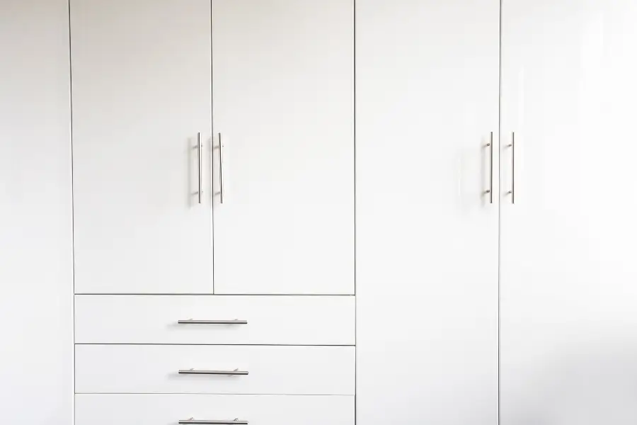 Custom closet with built-in storage