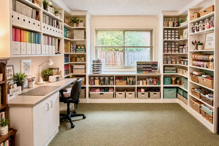After craft room customization by Portland Closet Company