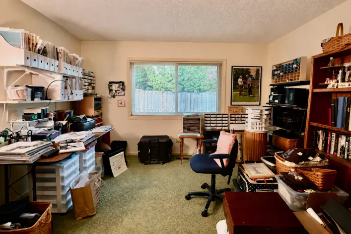 Before craft room renovation by Portland Closet Company