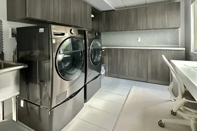 Custom laundry room remodel by Portland Closet Company